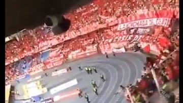Hinchas del América se pasan de Sur a occidental