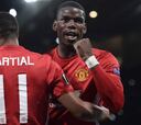 Pogba lidera la goleada del United en la Europa League