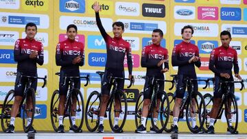 Egan Bernal, l&iacute;der de Ineos en el Tour Colombia 2.1.