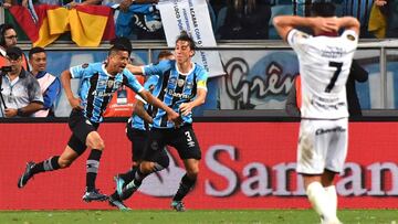 Gremio festeja. Sacó una ventaja mínima, pero que puede ser clave para definir la Copa Libertadores.