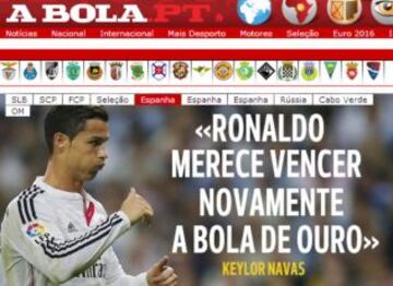 Portadas de la prensa extranjera