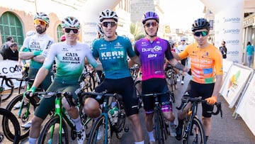 Joseba López, Miguel Ángel Fernández, Antonio Angulo y Unai Cuadrado posan para AS durante la Challenge en Ses Salines.