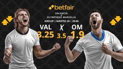 Valencia vs. Olympique de Marsella: horario, dónde ver y pronósticos