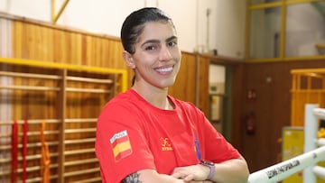 Jennifer Fern¨¢ndez, boxeadora del equipo nacional.