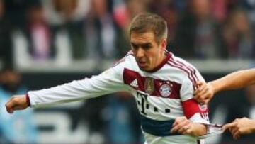 Philipp Lahm en un encuentro ante el Eintracht