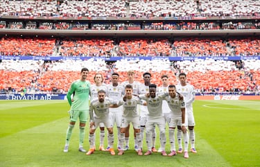 El once inicial del Real Madrid.