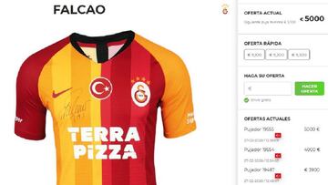 Subastan camiseta que utilizó Falcao ante Fenerbahce