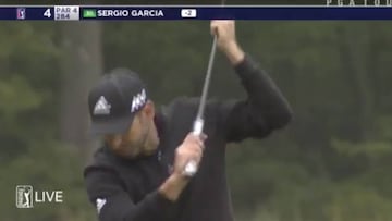 Está dando la vuelta al mundo: Sergio García estalla... ¡y rompe el palo!