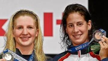 <b>OTRO METAL. </b>Erika Villaecija logra el segundo metal español en estos Mundiales, el quinto en todos.