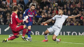 Aitor Fernandez y Leo Messi.