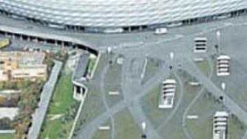 <b>ALLIANZ ARENA. </b>San Mamés podría tener este aspecto futurista.