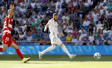 El resultado final fue 4-2. Benzema anot¨® el 1-0.