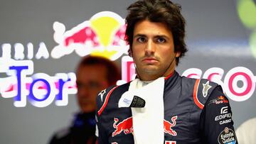 Carlos Sainz, piloto de Toro Rosso, en Monza.