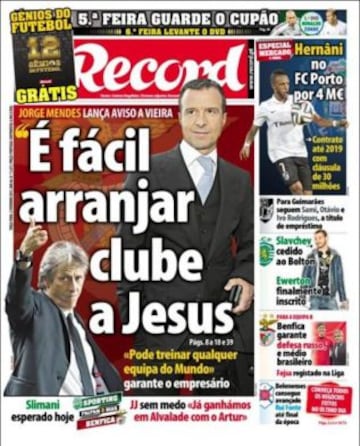 Portadas de la prensa deportiva