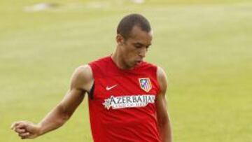 Miranda, durante un entreno en Los Ángeles de San Rafael.
PRETEMPORADA