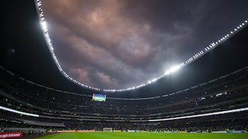 General View during the game Mexico National Team (Mexican National Team) vs Jamaica, corresponding to Group A of League A of the CONCACAF Nations League 2022-2023, at Azteca Stadium, on March 26, 2023.
<br><br>
Vista General durante el partido Mexico (Seleccion Nacional Mexicana) vs Jamaica, correspondiente al Grupo A de la Liga A de la Liga de Naciones CONCACAF 2022-2023, en el Estadio Azteca, el 26 de Marzo de 2023.