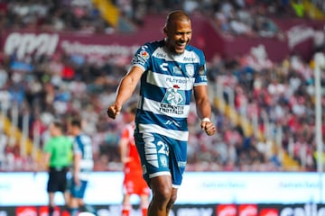 Salomon Rondon celebrates his goal 1-2 of Pachuca during the 15th round match between Necaxa and Pachuca as part of the Liga BBVA MX, Torneo Clausura 2025 at Victoria Stadium, on April 11, 2025 in Aguascalientes, Mexico.