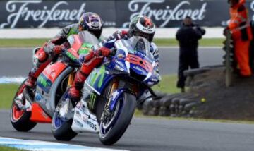 Jorge Lorenzo y Stefan Bradl.