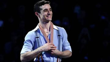 Javi Fern&aacute;ndez, durante el pasado Mundial de Patinaje Art&iacute;stico.