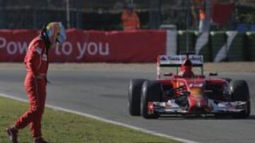 El Ferrari de Alonso se par&oacute; en la vuelta 26 por un problema el&eacute;ctrico, pero fi nalmente complet&oacute; 58.