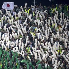 Hinchada de Nacional: solidaria y noble con Chapecoense