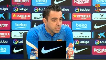 Rueda de prensa de Xavi
