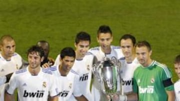 <b>TERCER TROFEO. </b>El Madrid ha conquistado en la pretemporada ya tres trofeos. Además de el de ayer, ha ganado el de Múnich ante el Bayern y el de Lieja contra el Standard.