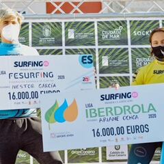 Ariane Ochoa y Néstor García ganan la Liga española de surf