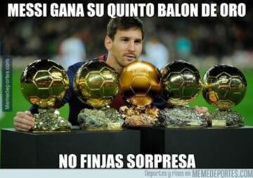 Los mejores memes de la gala del Balón de Oro 2015