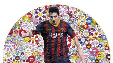 El lienzo 'Messi y un universo de flores', vendido por 428.000 €