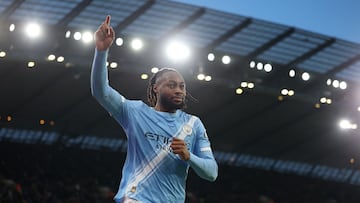 Soccer Football - FA Cup - Third Round - Manchester City v Exeter City - Etihad Stadium, Manchester, Britain - January 10, 2026
Manchester City's Antoine Semenyo celebrates scoring their sixth goal Action Images via Reuters/Andrew Boyers