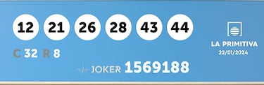La Primitiva: comprobar los resultados del sorteo de hoy, lunes 22 de enero