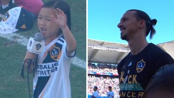 ¡Niña de 7 años canta el himno de EE.UU. y sorprende a Ibra!