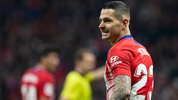 Vitolo, durante el partido contra el Espanyol. Fue suplente.