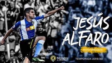 Jesús Alfaro firma con el Hércules hasta 2021.