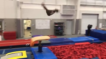 Simone Biles filtra parte de lo que será su rutina en 2020