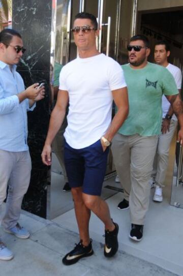 Cristiano se va de compras y revoluciona Beverly Hills