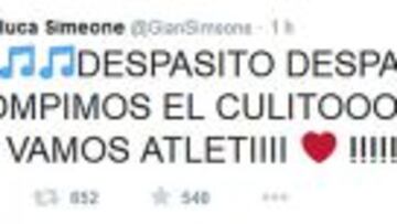Tuit de Gianluca Simeone