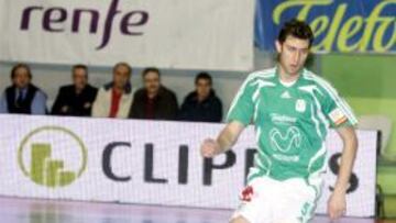 Juanra, en el encuentro del domingo.