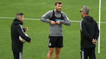+++++++++ durante el entrenamiento de la SD Ponferradina en el campo anexo de El Toralin en Ponferrada foto Luis de la Mata