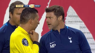 ¡Pochettino casi se come al árbitro! menudo enfado del argentino