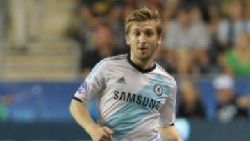Marin, con el Chelsea.