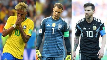 Argentina, Alemania y Brasil con un histórico debut fallido