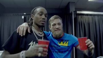 El peleador de la UFC, Conor McGregor pasó un rato agradable en el concierto de Aubrey and the Three Migos, el concierto se realizó este sábado en Los Ángeles.