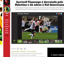Prensa de Brasil: "Flamengo no pudo con la resistencia Palestina'