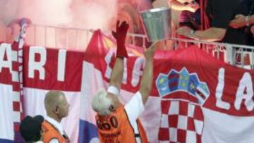La actitud de los hinchas croatas en el partido ante España fue deplorable.