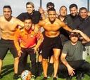 Alexis aprovechó el tiempo en Tocopilla jugando con sus amigos
