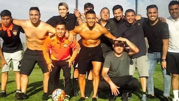 Alexis aprovechó el tiempo en Tocopilla jugando con sus amigos