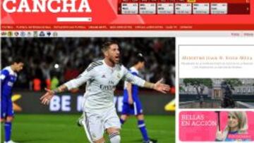 Edición web del 'Cancha', de México.