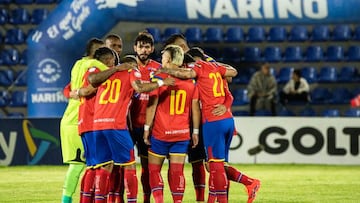 Jugadores de Deportivo Pasto en un partido de la Liga BetPlay.